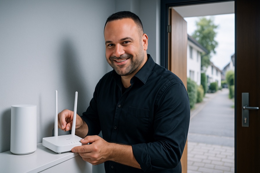 WLAN- und Netzwerk-Einrichtung in Bottmingen